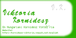 viktoria kornidesz business card